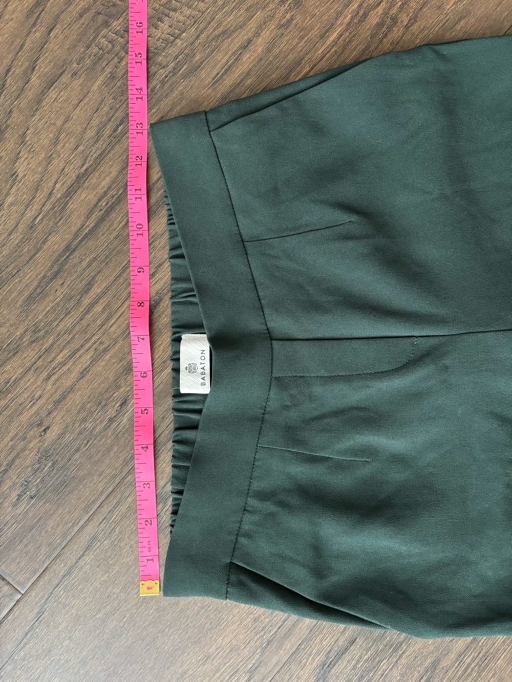 Aritzia Babaton Conan Cropped Trousers Dark Green - Picture 4 of 12